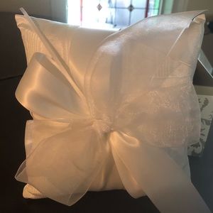 Beautiful wedding ceremony ring pillow